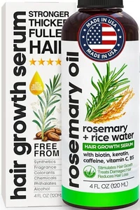 Rosemary Oil and Rice Water Hair Growth Spray - Serum with Biotin, Keratin, CR-8 - Picture 1 of 8