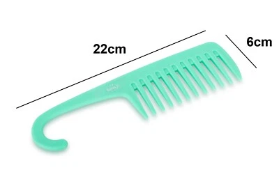 LARGE SALON HAIRDRESSING SHOWER COMB WIDE TOOTH DETANGLER WET HAIR BRUSH COMB UK