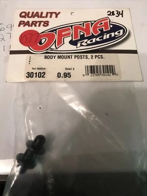 Vintage RC OFNA Body Mounts Black (2) 30102 - Image 1 of 2