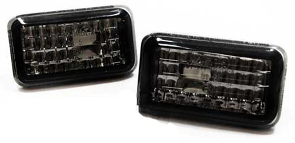 Pour Audi 80 B4 A6 C4 90 100 200 Clignotants Latéraux, Verre/Cristal Noir - Photo 1/1