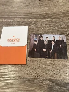 BTS official permission to dance mini photo card group blue card - Picture 1 of 4