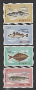 FAROE ISLANDS 1983 Fish of The Faroes Set of 4 MNH $3.80 - Picture 1 of 1