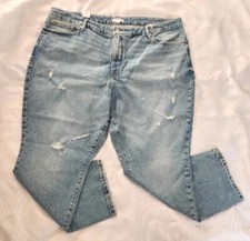 Good American Jeans Womens Good Classic The Weekender Cropped Hi-Rise Size 20 
