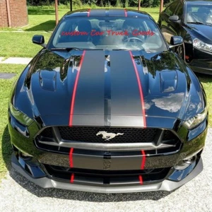 Calcomanía gráfica doble para Ford Mustang vinilo de 10 pulgadas 36 pies + rayas de 1/2" - Imagen 1 de 28