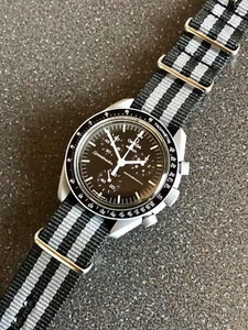 Bracelet de montre Nato pour Omega X MoonSwatch Moorn & Speed master Strap - Foto 1 di 3