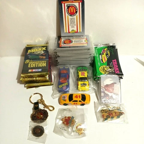 nascar trading cards Winston cup keychains nascar pins hot wheels nascar cars Cover