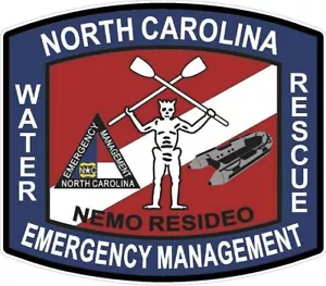 NC Emergency Water Rescue Vinyl Decal Sticker Paramedic Fire Fighter EMT EMS - Foto 1 di 3