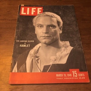 LIFE Magazine 1948 Sir Laurence Olivier Hamlet Ronald Regan Alden Dow Churchill - Picture 1 of 18