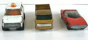Vintage MATCHBOX Toy Cars, Set of 3, Made in UK & Bulgaria from 1968,1971,1975 - Picture 1 of 11