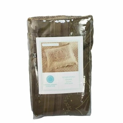 Almohada Martha Stewart Simulada Flores Prensadas Barra de Arena Estándar Marrón Decoración del Hogar Nueva Foto 1 de 4