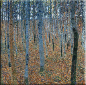 TIME4BILD GUSTAV KLIMT Birkenwald IMÁGENES LIENZO REPRODUCCIÓN calidad ARTE - Imagen 1 de 5