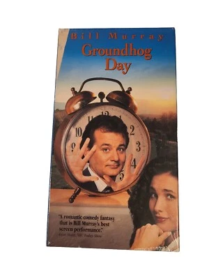 Factory Sealed New Groundhog Day Vhs Tape Bill Murray  - Imagem 1 de 4