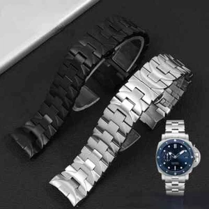 Correa de reloj de acero inoxidable para Panerai Pam441/111/01316 cierre de mariposa 22 24 mm - Imagen 1 de 26