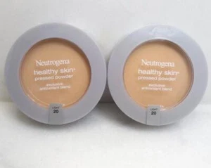 NEUTROGENA HEALTHY SKIN PRESSED POWDER - LIGHT 20 - 0.34 OZ - LOT OF 2 - Picture 1 of 3