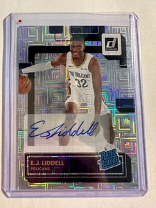 K124,584- 2022-23 Donruss Rated Rookies Signatures Choice #238 E.J. Liddell Auto
