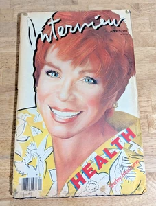 Andy Warhol  INTERVIEW Magazine SHIRLEY MACLAINE Cover - April 1985 LOOSE COVER - Picture 1 of 12