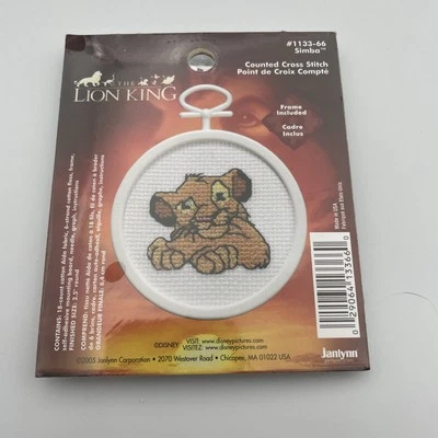 Janlynn Mini Counted Cross Stitch Kit - Lion King Simba 1133-66 - Image 1 of 4