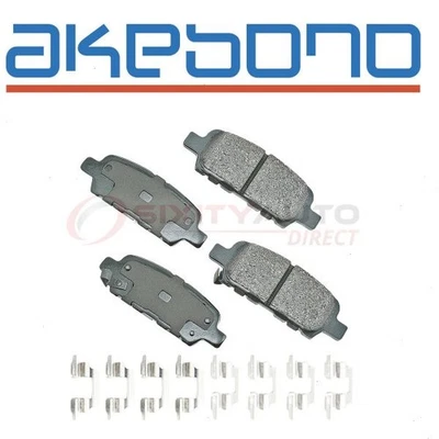 Akebono Pro-ACT Rear Disc Brake Pad Set for 2014-2015 Infiniti QX60 - uf Foto 1 de 4