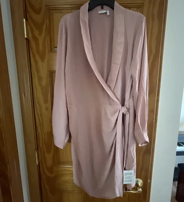 Vestido envolvente diseño ASOS para mujer talla 16 rosa carrera fiesta boda nuevo con etiquetas Foto 1 de 4