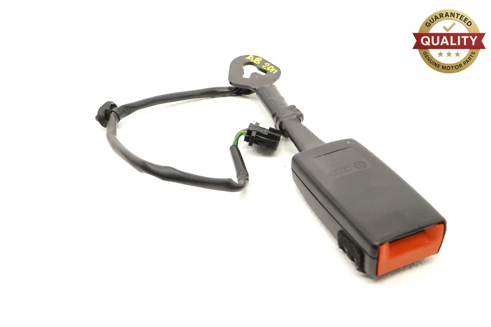 AUDI A8 QUATTRO 2011-2018 HEBILLA DE CINTURÓN DE SEGURIDAD DEL LADO DEL PASAJERO DELANTERO DERECHO NEGRO OEM Foto 1 de 4