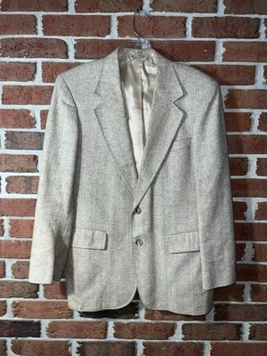 Blazer de lana de tweed tostado vintage Arnold Palmer espiga abrigo deportivo chaqueta Foto 1 de 4