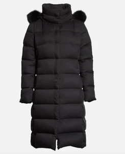 HERNO Quilted Down Puffer Coat Removable Faux Fur Hood 52 IT - USA 16 NEW $955 - Picture 1 of 7