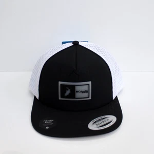 Columbia PFG Floating Flat Brim Snapback Hat One Size Unisex Black/White - Picture 1 of 7