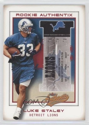 2002 Fleer Authentix Rookie Authentix /1250 Luke Staley #119 Rookie RC - Image 1 of 2