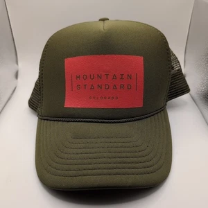 Gorra Mountain Standard Colorado verde Snapback espuma camionero malla cerveza al aire libre - Imagen 1 de 6