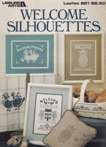 Kreuzstich Muster Faltblatt WILLKOMMEN SILHOUETTEN Freizeit Kunst 861 - Bild 1 von 1