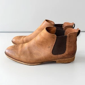 Kork-Ease Brown Leather Chelsea Booties Size 9 Boots - Picture 1 of 8