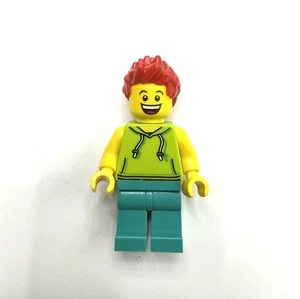 LEGO figure character hoodie spiked hair Green Punk Raver Clubbing - Picture 1 of 5