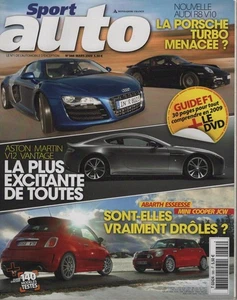 SPORT AUTO 566 2009 AUDI R8 V10 PORSCHE 997 TURBO AUDI RS6 ABARTH 500 ESSE ESSE - Bild 1 von 3