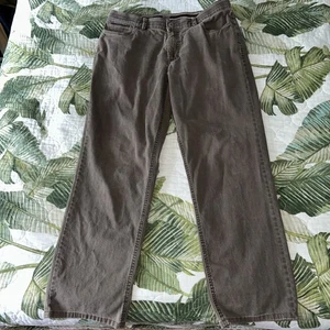 PANTALONE UOMO Hiltl marrone denim casual vestibilità contemporanea design tedesco �� - Foto 1 di 7