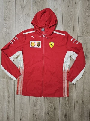 PUMA FERRARI JACKET F1 JACKET FORMULA 1 RED TRACK LIGHT JACKET ZIP 2XL - Image 1 of 4