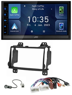 JVC DAB Bluetooth MP3 USB 2DIN Autoradio für Hyundai H1 08-15 Aux-Eing. USB - Bild 1 von 4