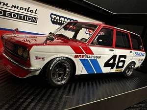 New 1 18 IG3063 Datsun Bluebird 510 Wagon Red White Ignition Model - Picture 1 of 10