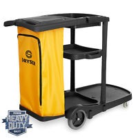 OPEN BOX - Commercial Janitorial Cleaning Cart Caddy