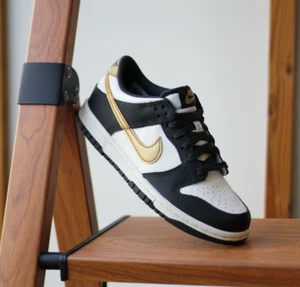 Nike Dunk Low Summit White Metallic Gold HV2533-100 GS & Women's Size New - Picture 1 of 6