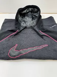 Nike Therma Fit Swoosh Trainingspullover Hoodie klein Damen rosa Akzent klein - Bild 1 von 11