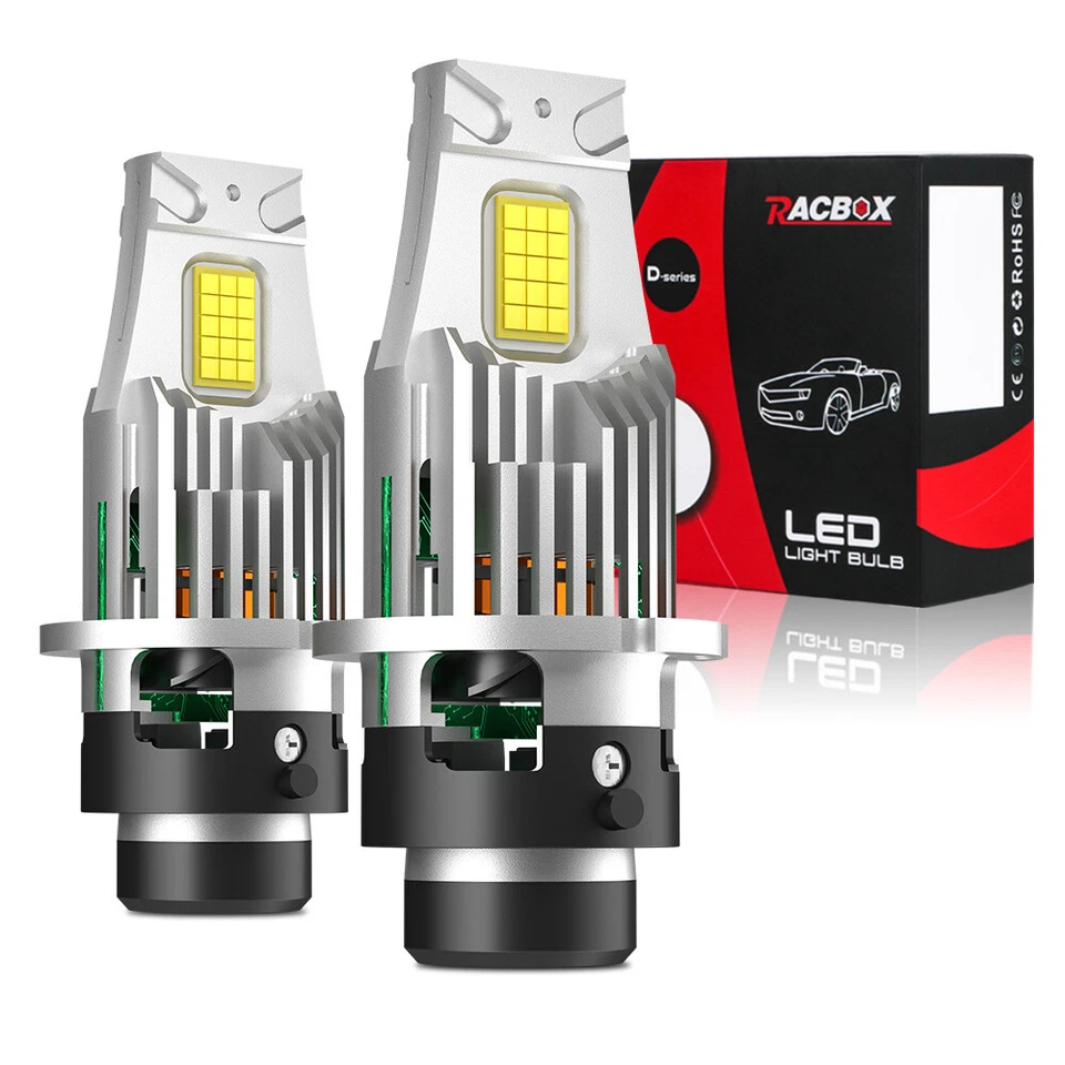D2S D2R LED Headlight Bulb Replace HID Xenon Super 6500K White Conversion Kit - Image 1 of 4