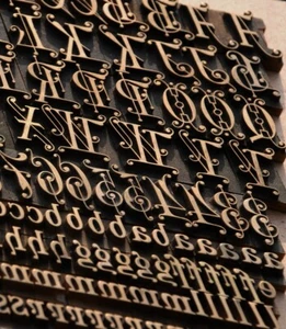 Bookbinding Brass Type set 0.55" embossing gold finishing bookbinder gilding . - Picture 1 of 6
