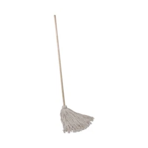 Boardwalk 124C 24 oz. Cotton Fiber Head Deck Mop w/ 54" Wooden Handle (6/PK) New - Picture 1 of 7