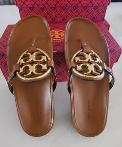 Tory Burch Miller Cloud Vintage Plakette Bourbon Größe 9 (neu im Karton) 278 $ - Bild 1 von 9