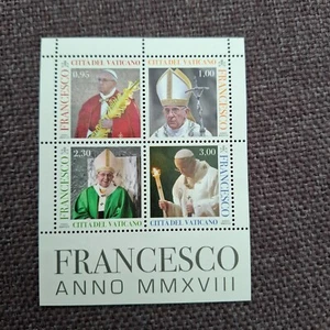 Vatican 2018 sheet pope Franciscus ( Michel Block 55) nice MNH - Picture 1 of 2