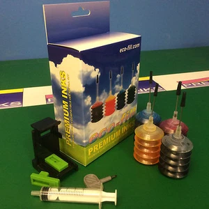Eco-Fill Professional NACHFÜLLSET passt HP 3336 337 3338 342 343 344 TINTENPATRONEN - Bild 1 von 6