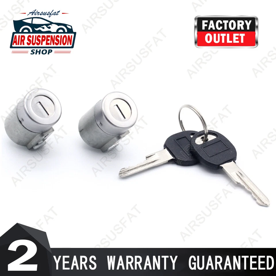 Juego de 2 cilindros de bloqueo de puerta para Chevrolet C1500 C2500 C3500 1988-1994 9591963 Foto 1 de 1