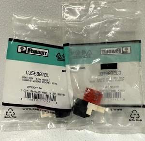 Panduit Mini-Com Mod Cat5e Jack UTP Black CJ5E88TBL - Picture 1 of 6