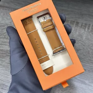 NEW✅ Tory Burch McGraw Brown Leather 38 40 41 mm Apple Watch Band TBS0100E - Picture 1 of 11
