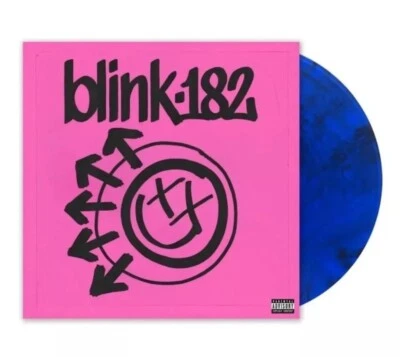 Blink 182 One More Time Exclusive Vinyl LP Translucent Blue/Black Swirl IN HAND - Image 1 of 3